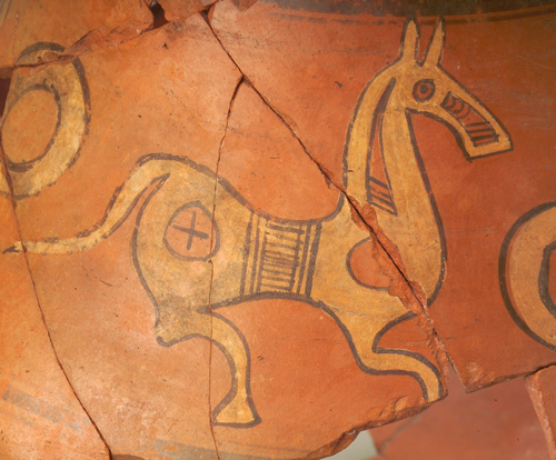 Animales representados en las cerámicas numantinas: caballo