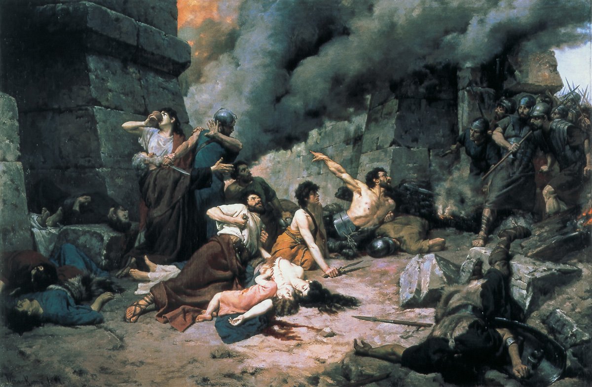 'El último día de Numancia' de Alejo Vera (1881)
